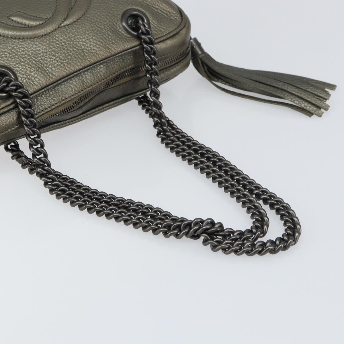 Gucci Soho Chain Zip Shoulder Bag Leather
