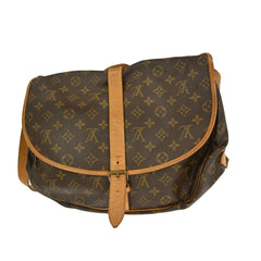 Louis Vuitton Saumur Handbag Monogram Canvas