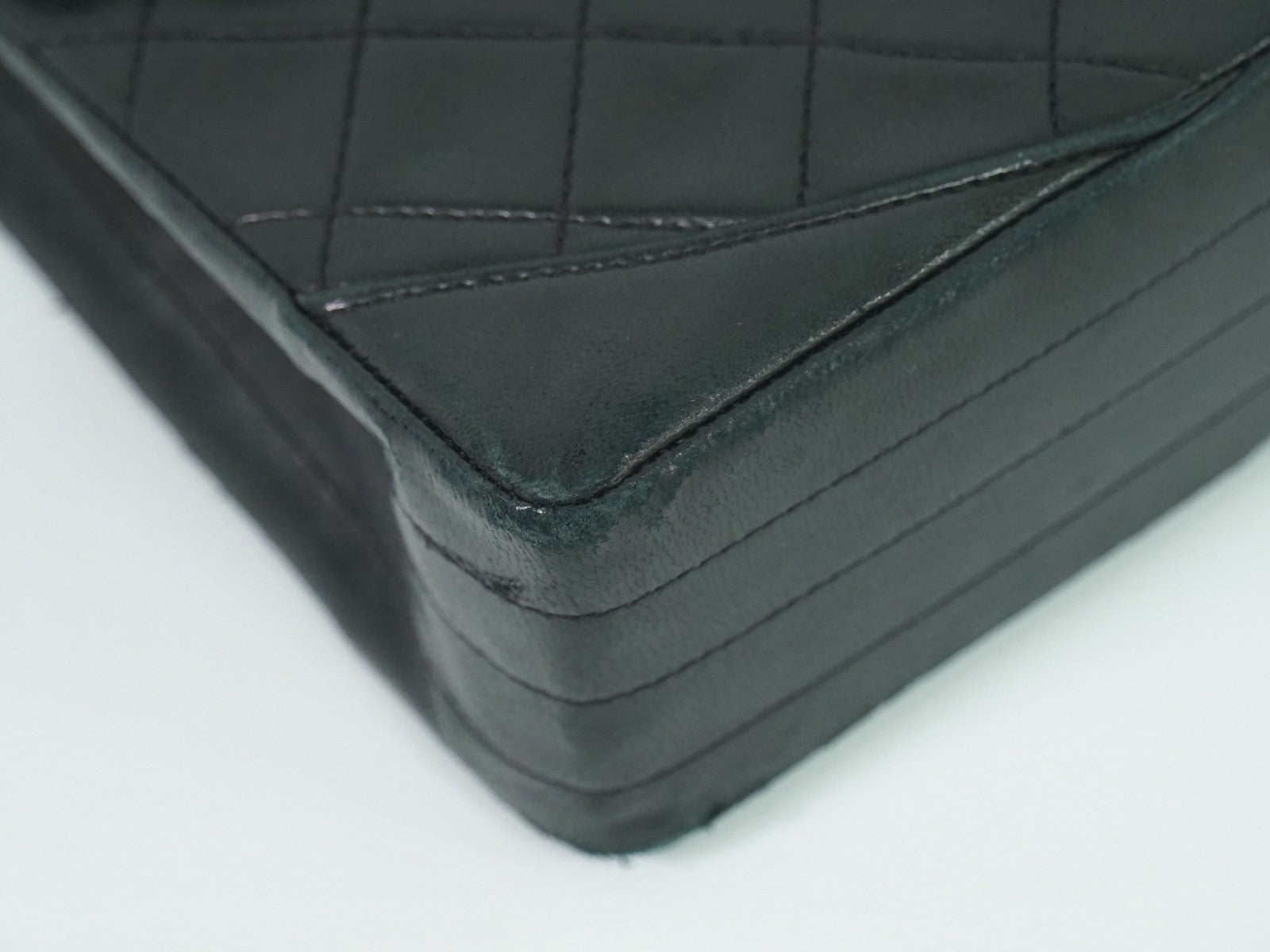 Chanel Vintage Round Flap Bag Quilted Lambskin