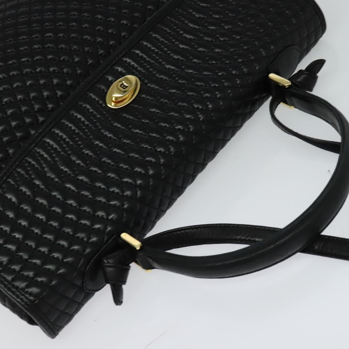 Bally Vintage Handbag Quilted Leather