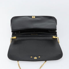 Christian Dior Vintage Chain Flap Shoulder Bag Leather