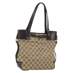 Gucci Belted Bucket Tote GG Canvas with Leather