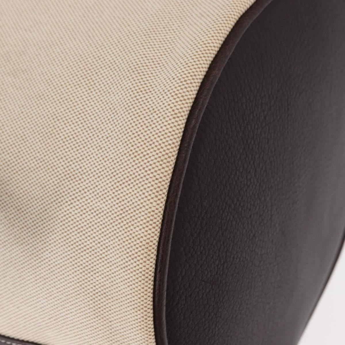 Hermes Sac Marin Recif Drawstring Bag Toile with Leather