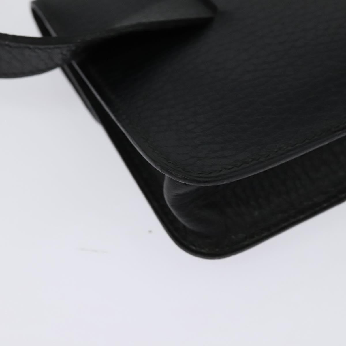 Hermes Pochette Green Waist Bag Leather