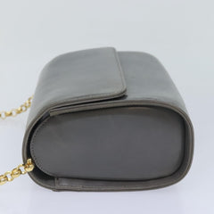 Salvatore Ferragamo Vintage Flap Chain Shoulder Bag Leather