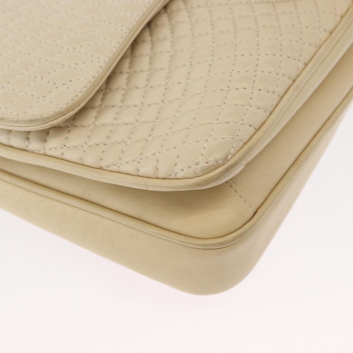 Bally Vintage Chain Shoulder Bag Quilted Leather