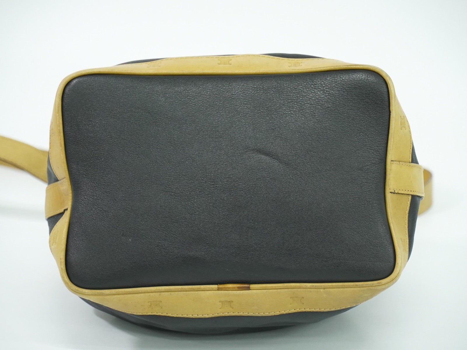 Celine Triomphe Drawstring Bucket Bag Leather