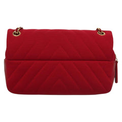 Chanel Classic Single Flap Bag Chevron Jersey
