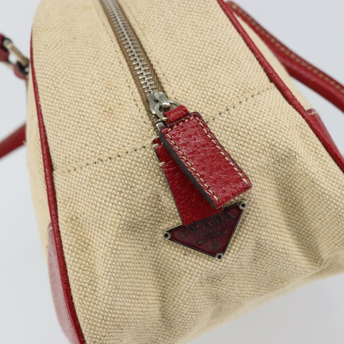 Prada Bowler Bag Canvas with Leather