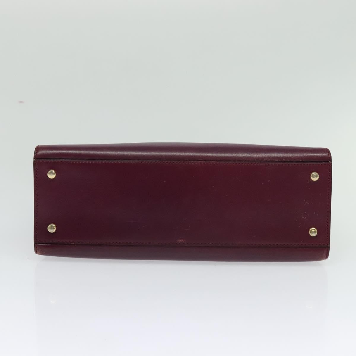 Celine Circle Logo Handbag Leather