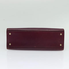 Celine Circle Logo Handbag Leather