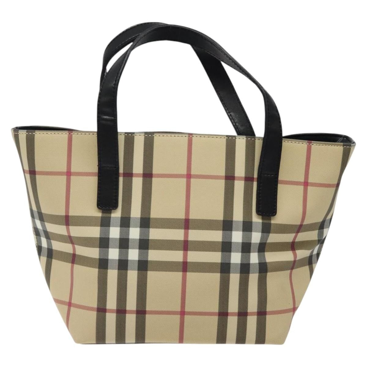 Burberry Nova Check Tote canvas check pattern