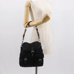 Prada Double Pocket Shoulder Bag Tessuto
