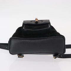 Gucci Vintage Bamboo Backpack Suede