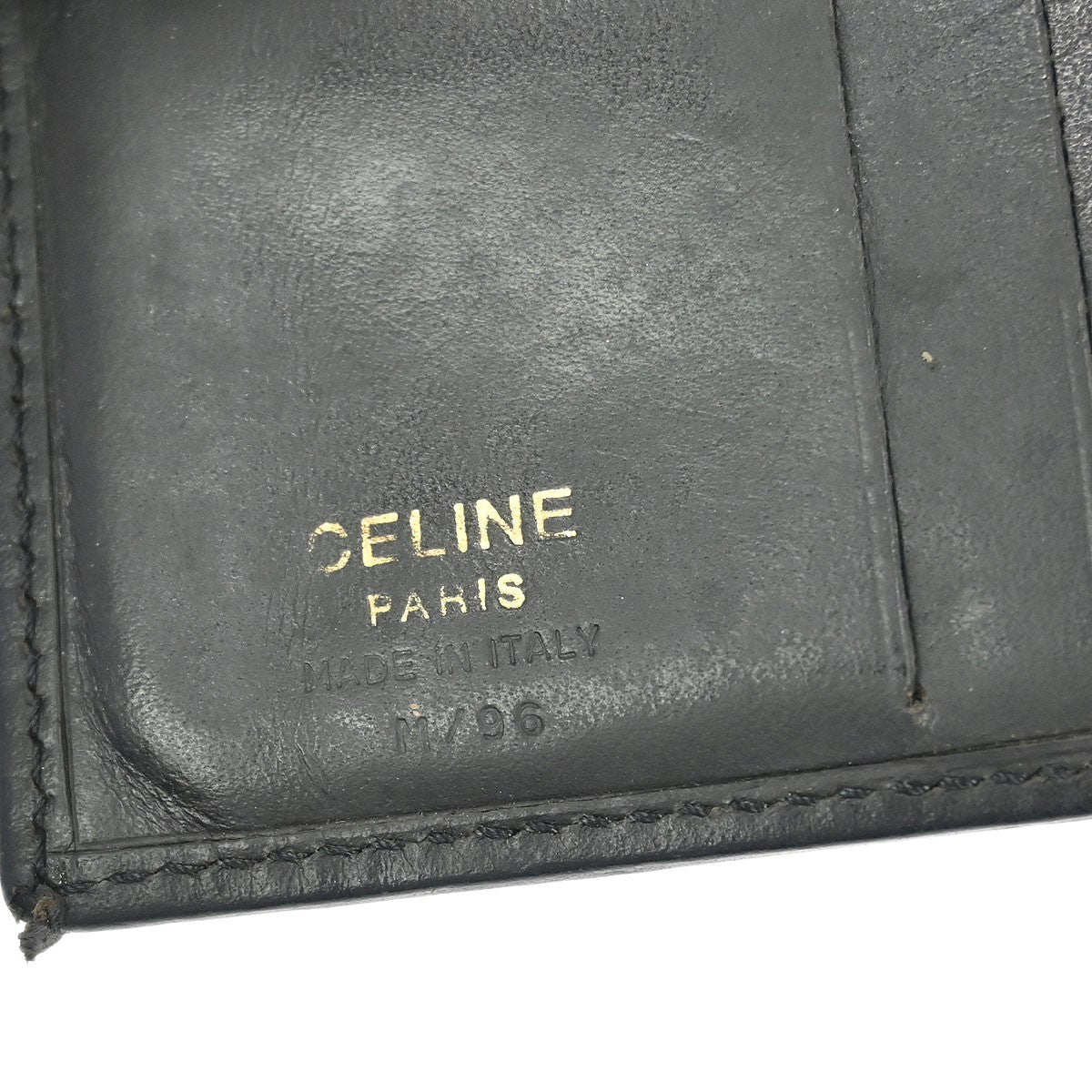Celine Vintage Bifold Wallet Macadam Coated Canvas