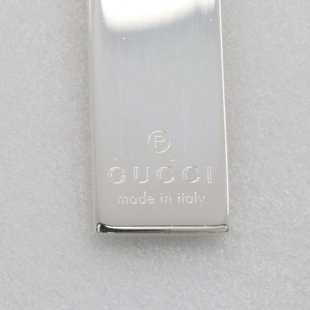 Gucci Logo Bar Double Ball Necklace Silver 925