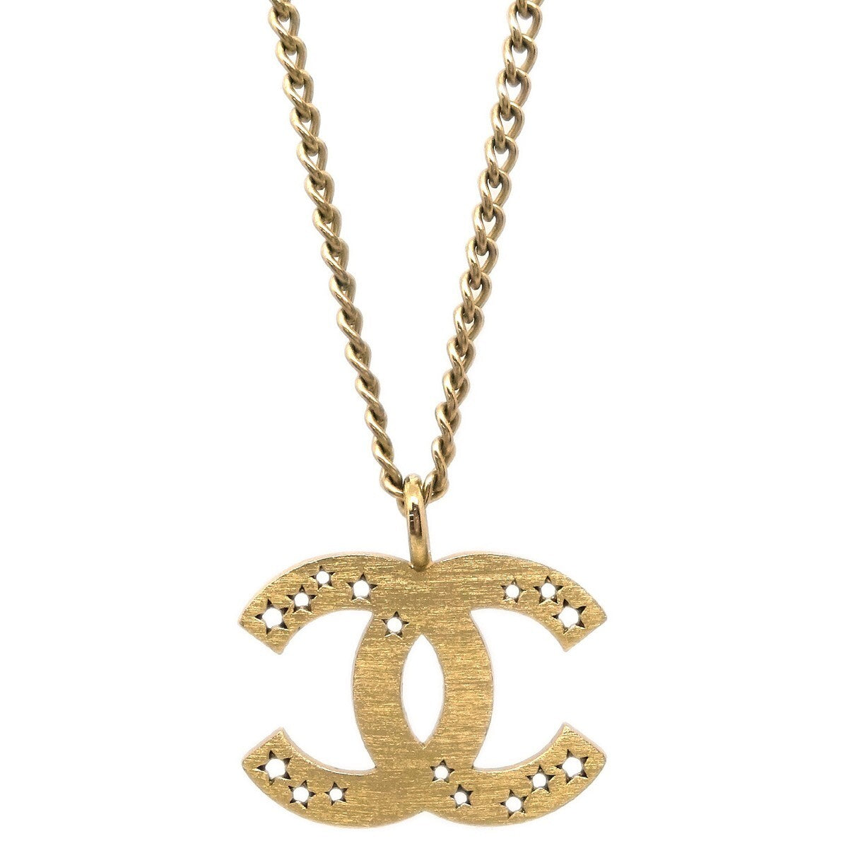 Chanel CC Pendant Necklace Metal
