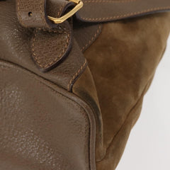 Gucci Vintage Bamboo Backpack Suede