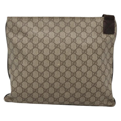 Gucci Zip Top Messenger Bag GG Coated Canvas