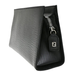 Fendi FENDI Logo Clutch Leather