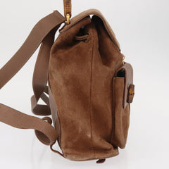 Gucci Vintage Bamboo Backpack Suede