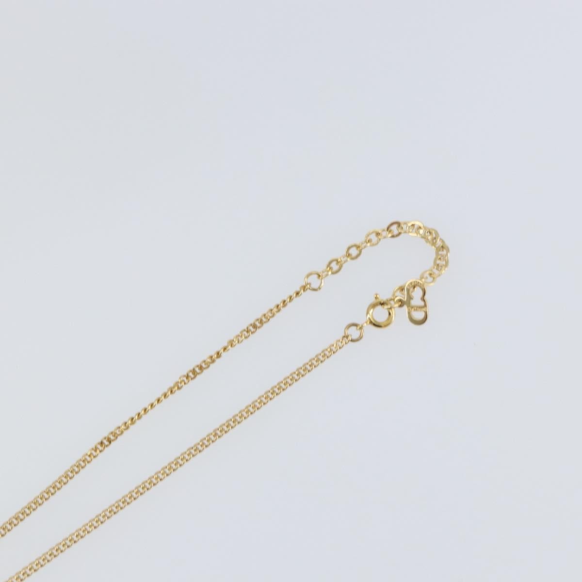 Christian Dior CD Pendant Necklace Metal and Crystals