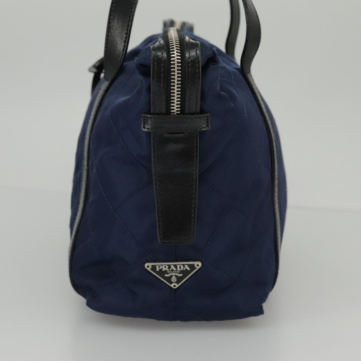 Prada Chain Shoulder Bag Quilted Tessuto