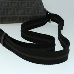 Fendi Flap Messenger Bag Zucca Coated Canvas