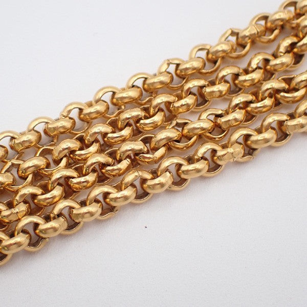 Chanel CC Heart Pendant Necklace Metal