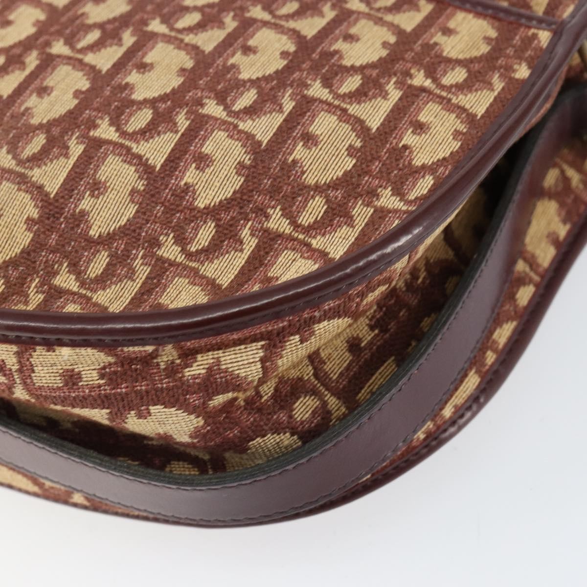 Christian Dior Vintage Trotter Shoulder Bag Canvas