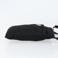 Prada Front Zip Convertible Flat Messenger Tessuto with Leather