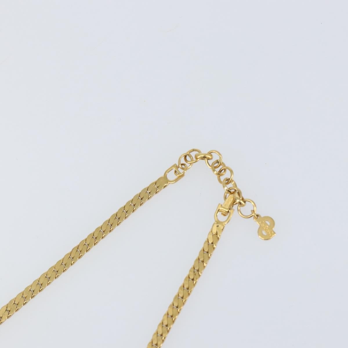 Christian Dior CD Logo necklace Metal