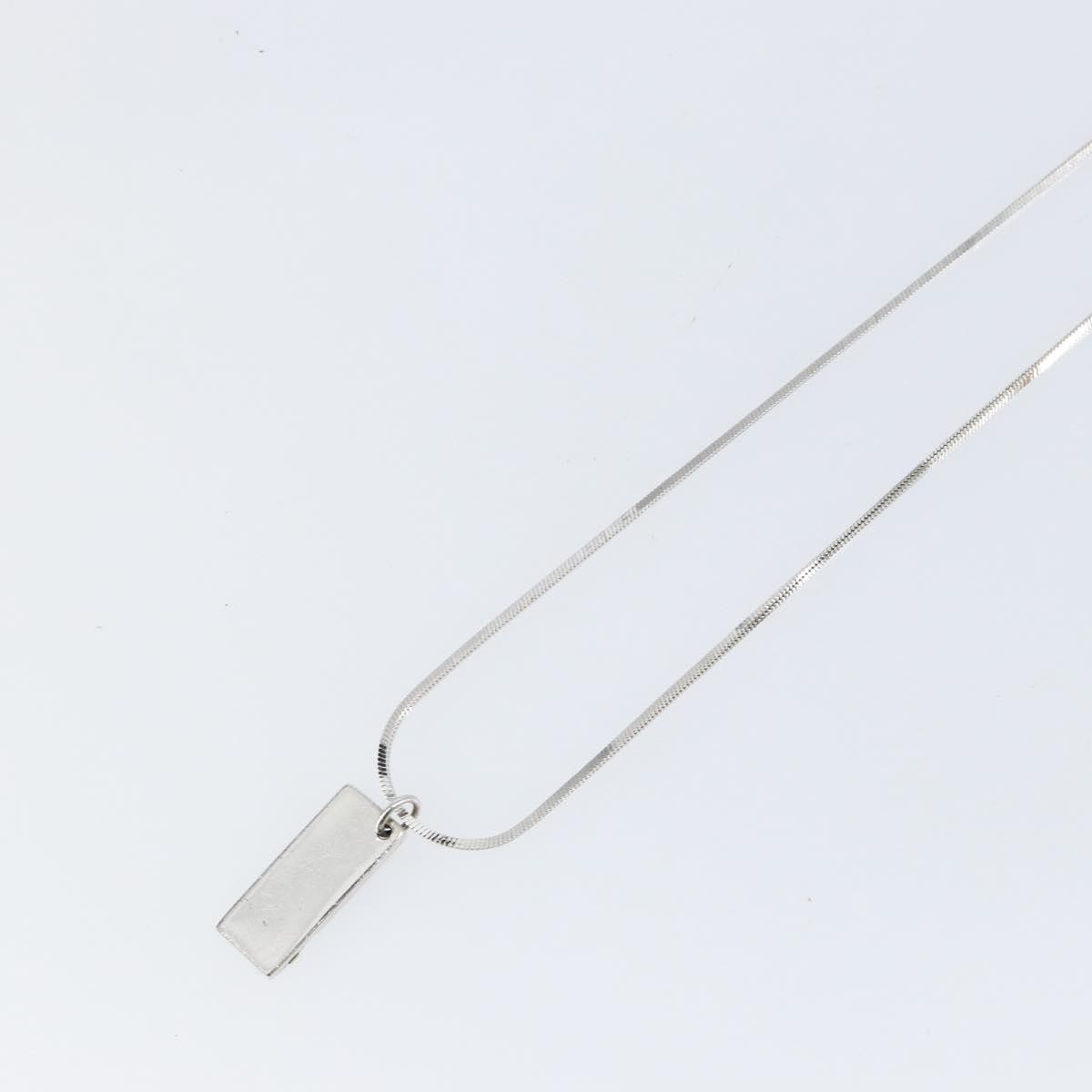 Christian Dior Trotter Motif Necklace Engraved Metal