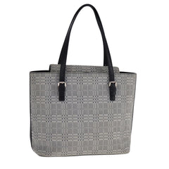 Burberry Nova Check Tote Canvas and Leather