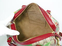 Gucci Convertible Boston Bag Tian Print GG Coated Canvas