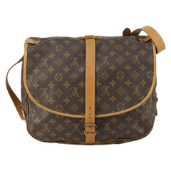 Louis Vuitton Saumur Handbag Monogram Canvas