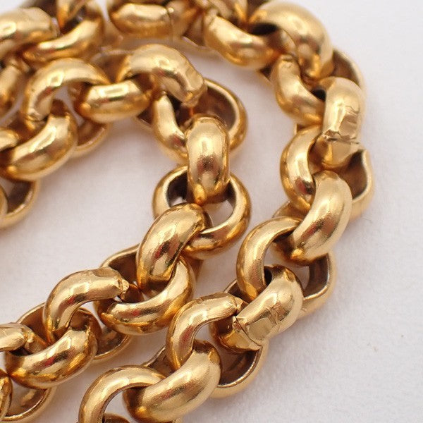 Chanel CC Heart Pendant Necklace Metal