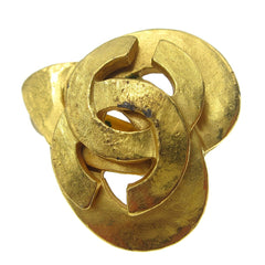 Chanel CC logo heart Gold-plated