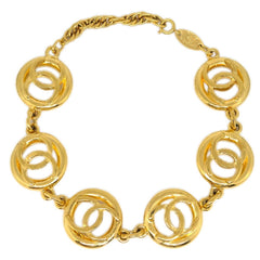 Chanel CC Cutout Round Bracelet Metal