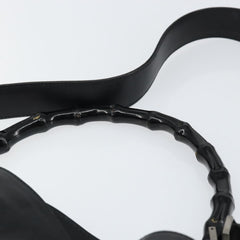 Gucci Vintage Bamboo Handle Open Hobo Leather