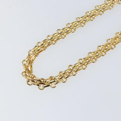 Christian Dior Vintage CD Clasp Chain Necklace Metal