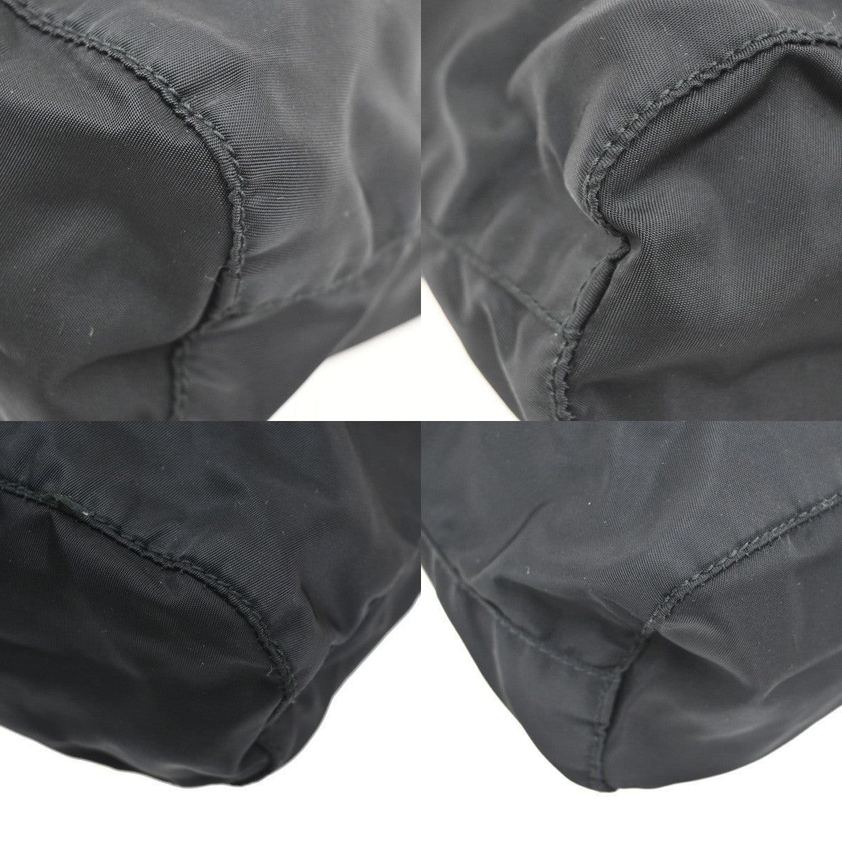 Prada Drawstring Wristlet Bucket Bag Tessuto