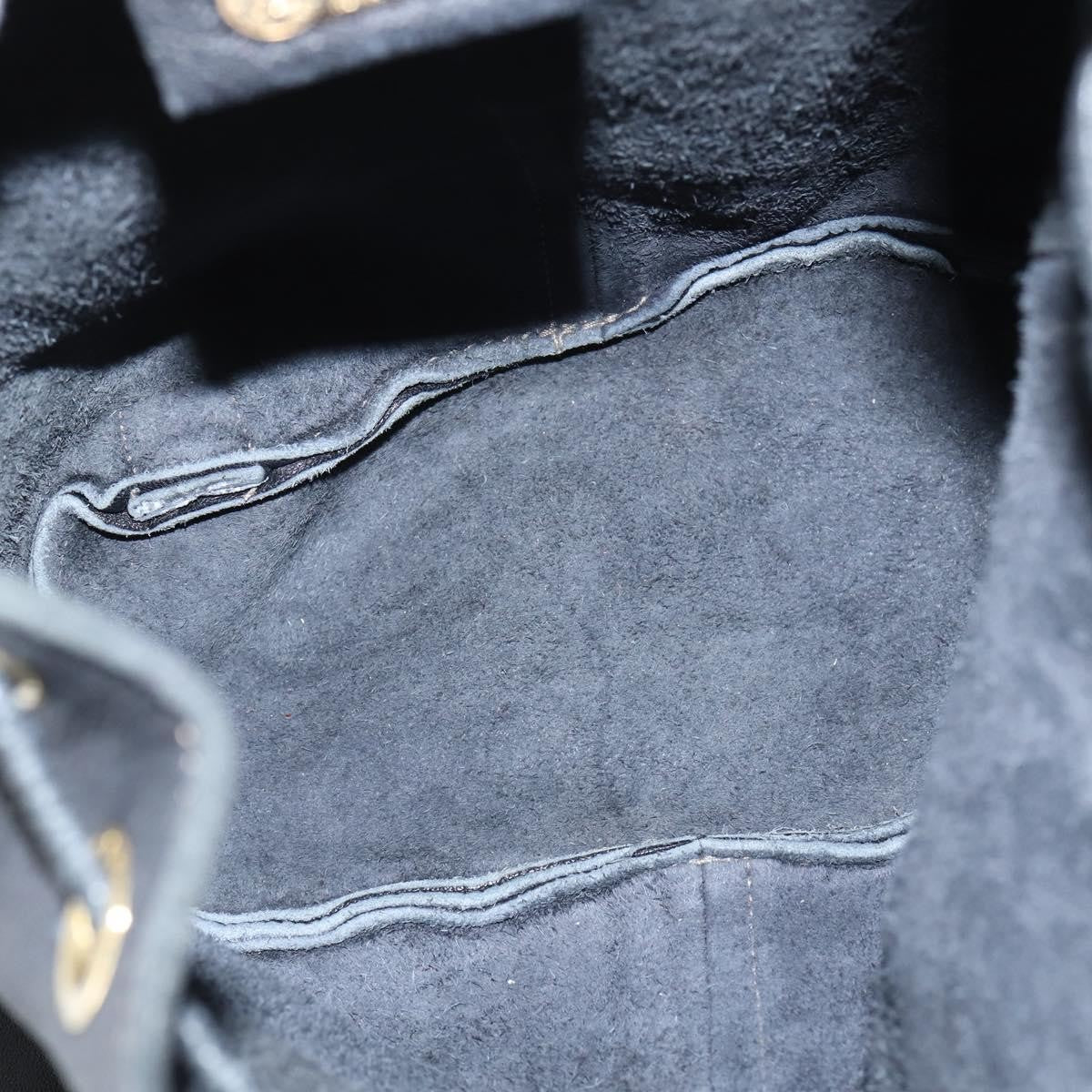 Fendi Logo Flap Drawstring Backpack Leather