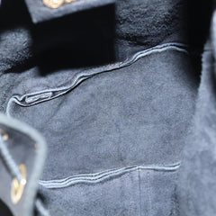 Fendi Logo Flap Drawstring Backpack Leather