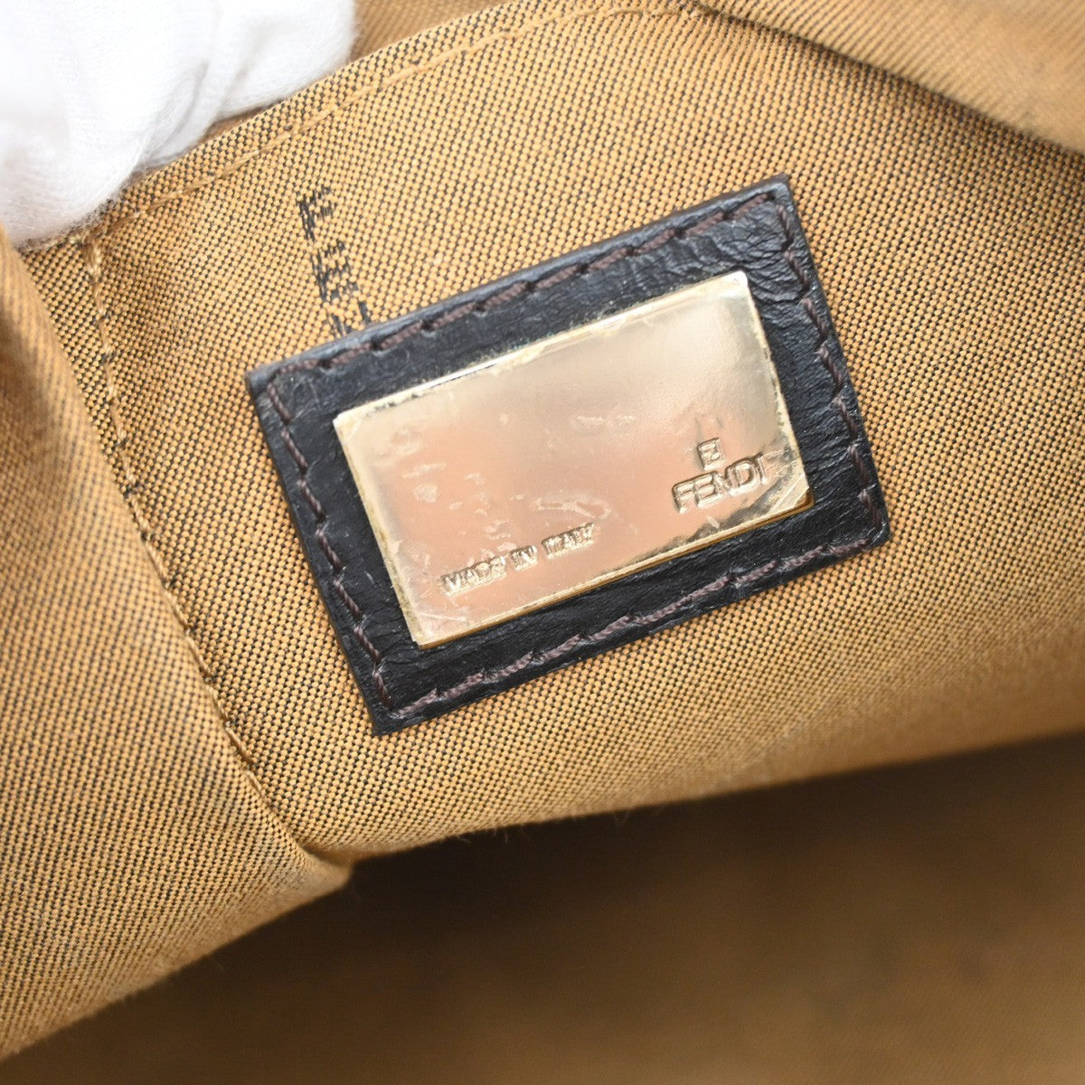 Fendi Chef Zip Crossbody Bag Zucca Canvas