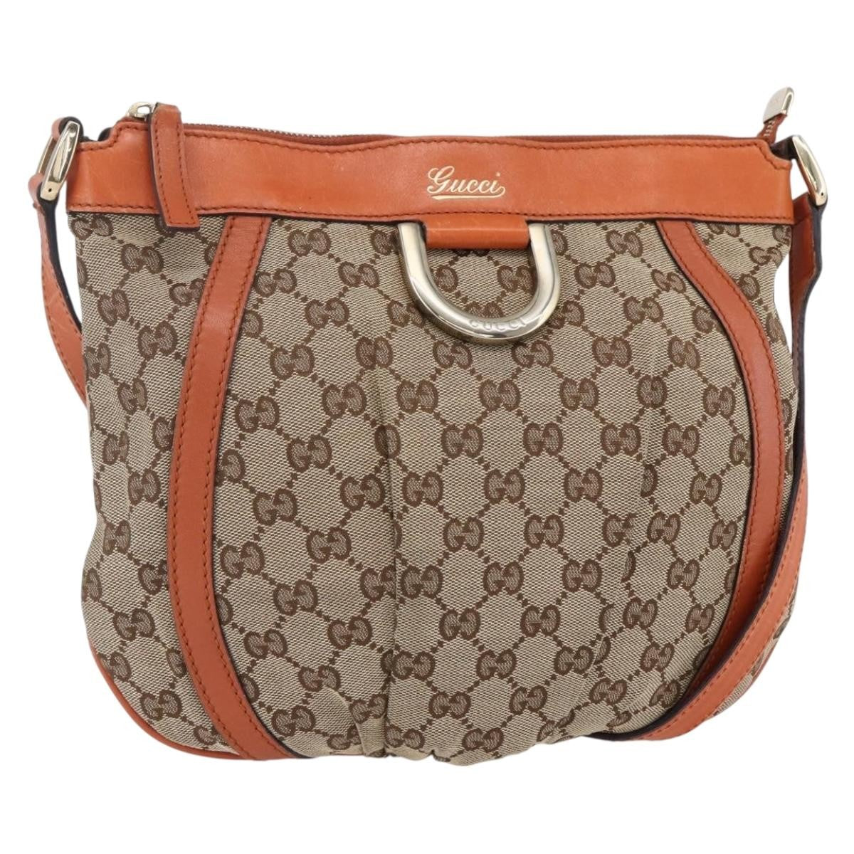 Gucci D Ring Messenger Bag GG Canvas