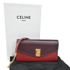 Celine C Wallet on Chain Leather