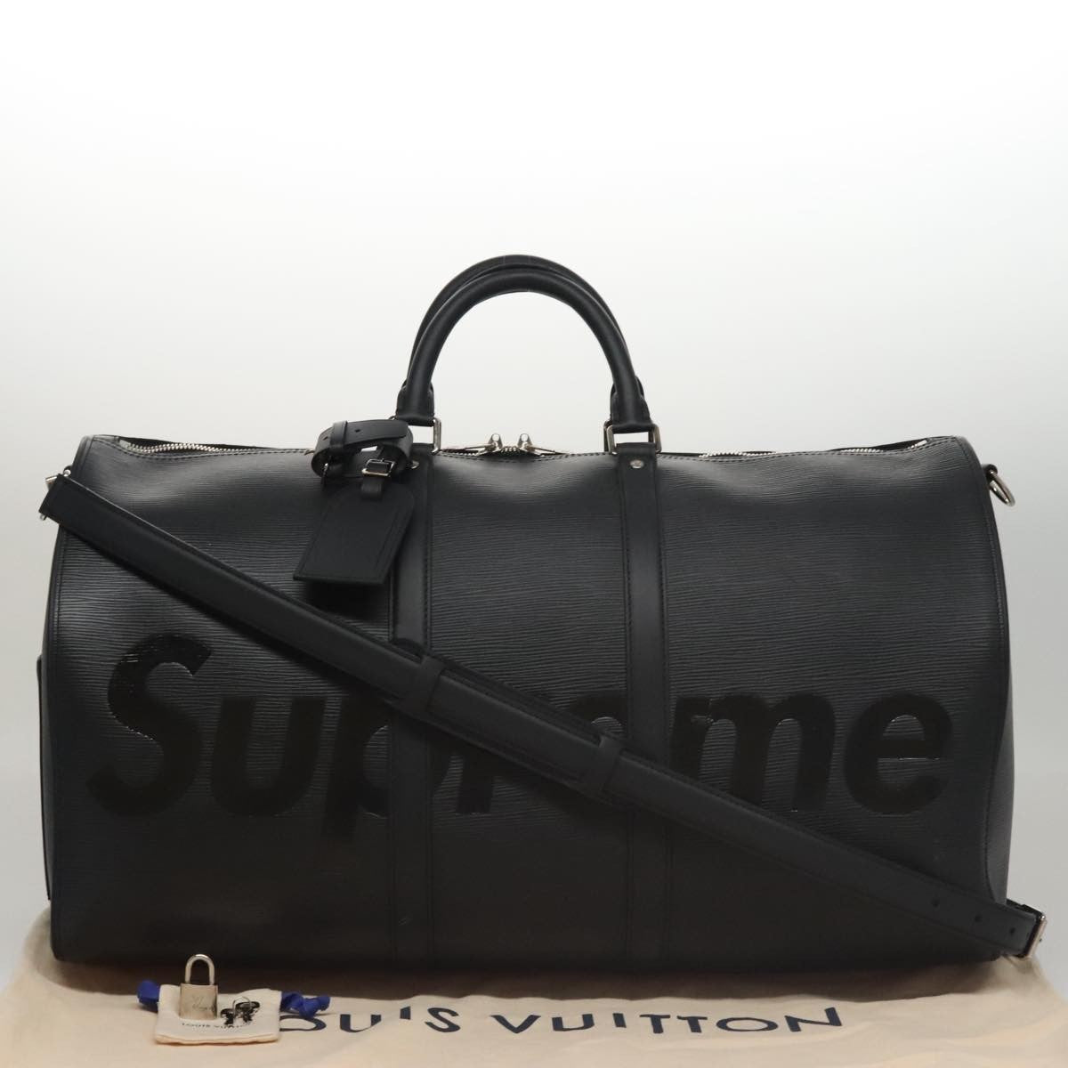 Louis Vuitton Keepall Bandouliere Bag Limited Edition Supreme Epi Leather