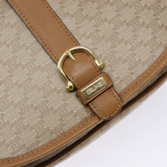 Celine Vintage Triomphe Shoulder Bag Canvas