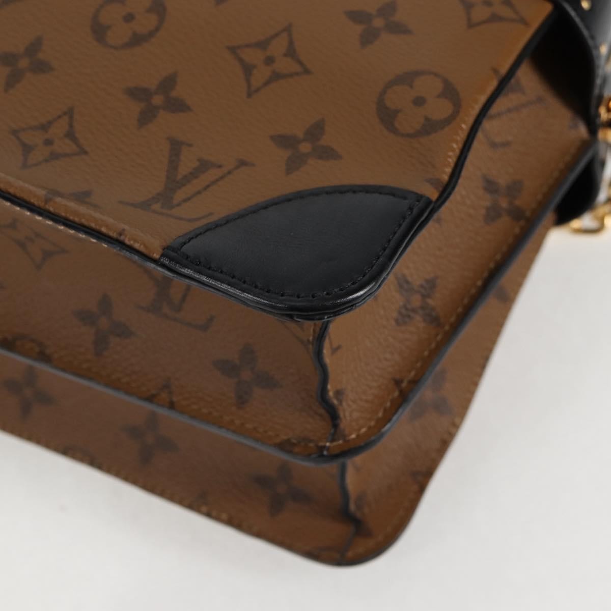 Louis Vuitton City Malle Handbag Reverse Monogram Canvas and Leather